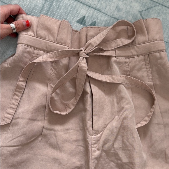 Club Monaco Blush High-Waisted Paperbag Pants - Picture 3 of 6